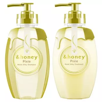 Набор для ухода за волосами Pixie Moist Silky Shampoo Treatment Pair Set & honey | Шампунь/Кондиционер
