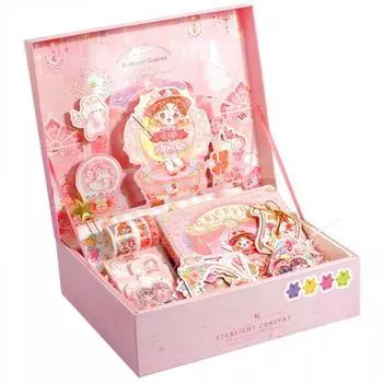 Набор для украшения дневника Hayoung s Melody Box, набор для вечеринки «Музыкальная шкатулка», 1 коробка