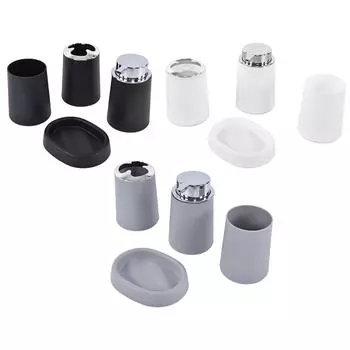 Набор для ванной комнаты, многофункциональный, простой, практичный, удобный, аксессуары для ванной комнаты из нержавеющей стали Grey