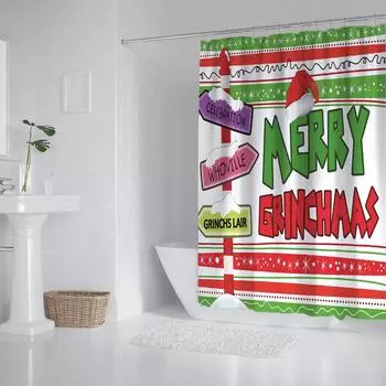 Набор для ванной комнаты, водонепроницаемая занавеска для душа, домашний декор, занавеска для ванной комнаты с принтом, 180*180 см
