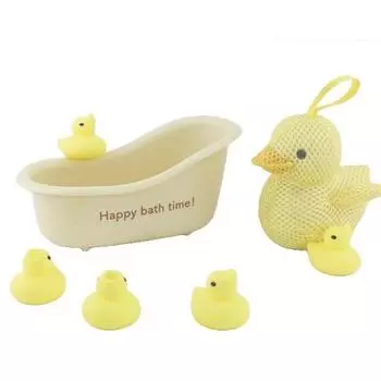Набор для ванны Hashy Duck Bathtub Sponge + Figure, корейские игрушки для ванной