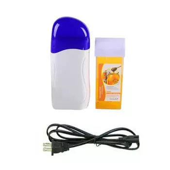 Набор для восковой депиляции Роликовый депиляционный воск Нагреватель для горячего воска Картридж Вилка США