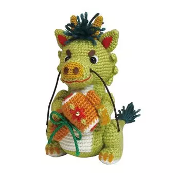 Набор для вязания игрушек Olympus Thread Zodiac Kit Маленький синий дракон MK-94