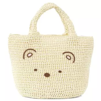 Набор для вязания из сырой шерсти Сумка-тоут Sumikkogurashi Белый медведь