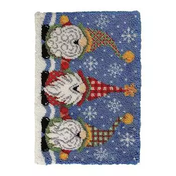 Набор для вязания крючком ковра своими руками Красивый узор с крючком-защелкой ple Рождественский набор для вязания крючком-защелкой