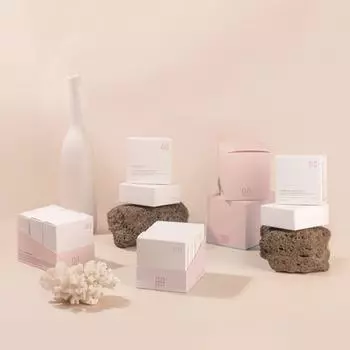 Набор для всей семьи Zyble Foam Cake Basic Peony (3 куска) Экологичное, гипоаллергенное, безотходное мыло ручной работы для лица, твердое пенящееся очищающее средство, 1 набор, 100 г