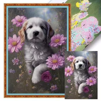 - Набор для вышивки крестиком с изображением животных из эко-хлопка 11CT JL799