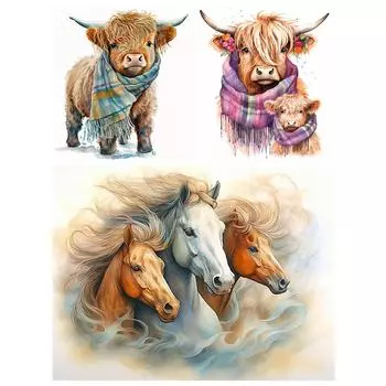 Набор для вышивки крестиком «Животные» из эко-хлопка 11CT 1