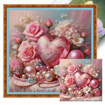 Набор для вышивки крестом «Девушка» из эко-хлопка 11CT, полная вышивка, арт 40x50см 1