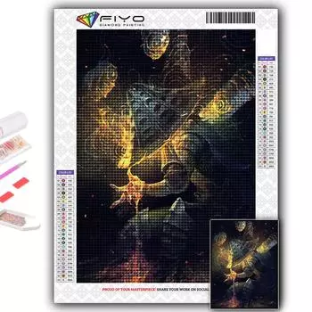 Набор для вышивки крестом DIY Алмазная вышивка Игра Темные души Алмазная картина Домашний декор Full Round 20X30CM