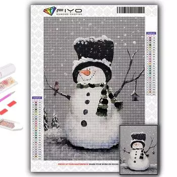 Набор для вышивки крестом DIY Алмазная вышивка Рождественская елка Санта-Снеговик Алмазная картина Домашний декор Full Round 20X30CM