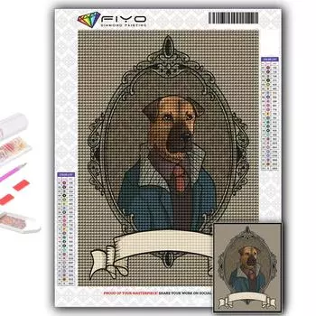 Набор для вышивки крестом DIY Алмазная вышивка Антропоморфные милые животные Алмазная картина Домашний декор Full Round 20X30CM