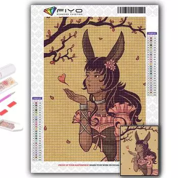 Набор для вышивки крестом DIY Алмазная вышивка Мультфильм Аниме Игровой персонаж Алмазная картина Домашний декор Full Round 20X30CM