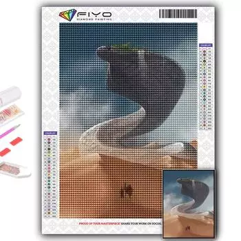 Набор для вышивки крестом DIY Алмазная вышивка Свирепый зверь Алмазная картина Домашний декор Full Round 20X30CM