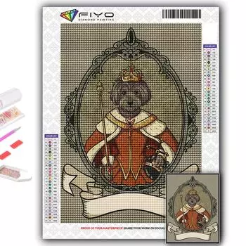 Набор для вышивки крестом DIY Алмазная вышивка Антропоморфные милые животные Алмазная картина Домашний декор Full Round 20X30CM