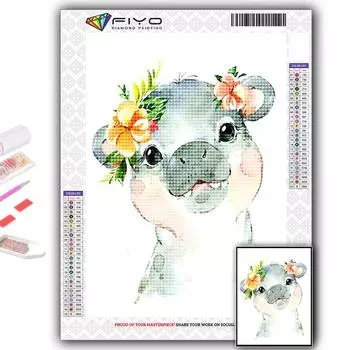 Набор для вышивки крестом DIY Алмазная вышивка Мультфильм Маленькие животные Алмазная картина Домашний декор Full Round 20X30CM