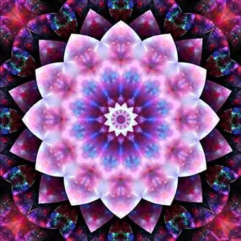 Набор для вышивки крестом «Мандала» из бисера и алмазов 5D 3D Мандала Арт. является. (Багровое Просвещение)