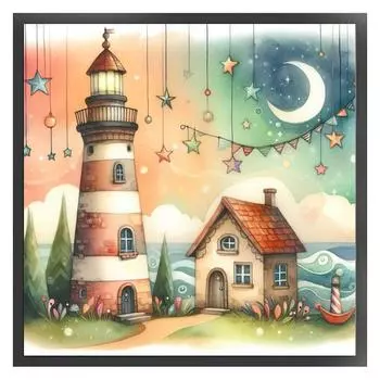 Набор для вышивки крестом «Маяк» из эко-хлопка 11CT, арт. 1