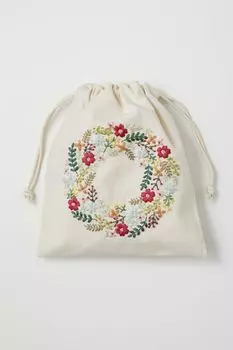 Набор для вышивки LECIEN COSMO цветок вышивка цветок готов Примерно вертикальный 22 x горизонтальный см сердцебиение юлы [маленький венок] красный