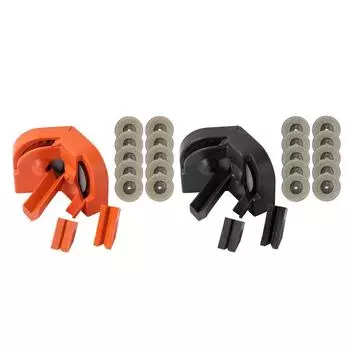 Набор для заточки сверл, высокоточный шлифовальный станок для сверл, 10 алмазных шлифовальных дисков и 3 вспомогательных инструмента Orange