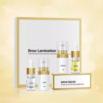 Набор для завивки бровей, Gold Box Wild Eyebrow, быстросохнущая завивка бровей 20 мл