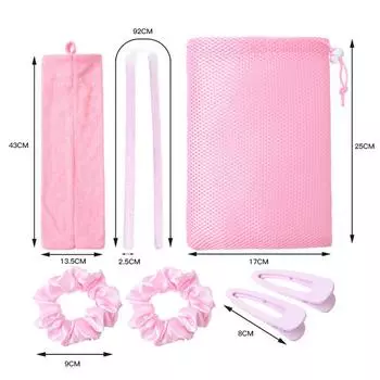 Набор для завивки волос без нагрева, гель для завивки волос, бусины для завивки волос, палочка для завивки волос, бигуди для завивки волос «сделай сам» синий