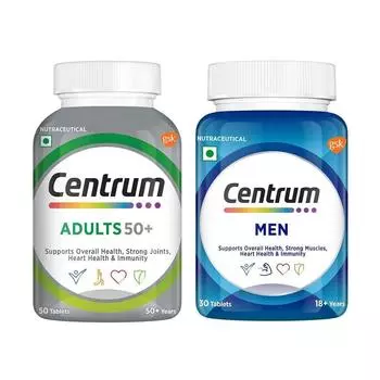 Набор: добавка для взрослых 50+ и добавка для мужчин (50 таб + 30 таб), Adults 50+ & Men Set, Centrum