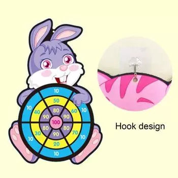 Набор досок для дартса Rabit Design, отличная интерактивная игрушка из ткани, универсальная детская доска для дартса Rabbit