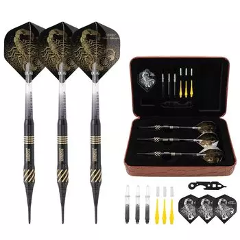 Набор дротиков CUESOUL Black Scorpion Deluxe Soft Tip 16 г, (Б2305)