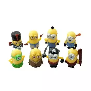 Набор фигурок 8 Minions Super Bad Mini, 1 комплект корейской игрушки