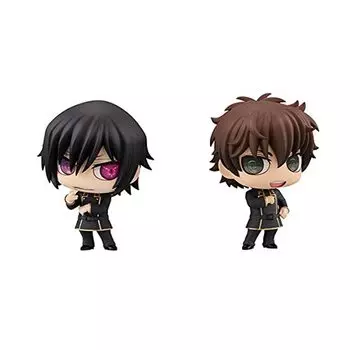 Набор фигурок Chimi Mega Buddy Code Geass Lelouch of the Rebellion Lelouch Lamperouge Suzaku Kururugi, 65 мм, окрашенная ПВХ, полная серия! & Приблизительно.