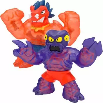 Набор фигурок Dino Power Pack Volcano Rumble Blazagon Redback включает в себя 2 эксклюзивных героя для детей от 3 лет и Goo-Jit-Zoo vs.. - - - против. вверх.