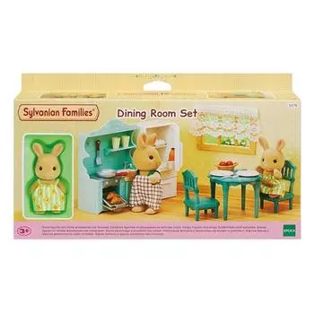 Набор фигурок Sunny Rabbit s Dining Room Sylvanian Family 5378, 1 комплект, популярные корейские игрушки