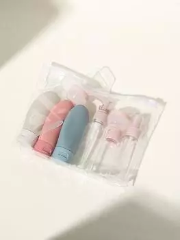 Набор флаконов для духов, многоразовый спрей, лосьон, шампунь, трубка для душа, наполнитель для розлива, косметический контейнер для жидкости для путешествий, портативный инструмент Other&Plastic