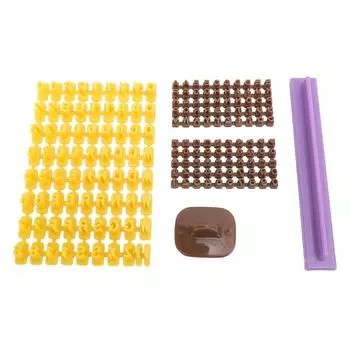 Набор форм для букв и цифр с четким узором, многоразовые декоративные формы для штампов с буквами и цифрами