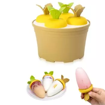 Набор форм для мороженого, 4 предмета — палочки в форме моркови. Формы для мороженого. Форма для льда, бесплатная, легкосъемная форма для мороженого. Домашняя многоразовая машина для изготовления мороженого, One Size