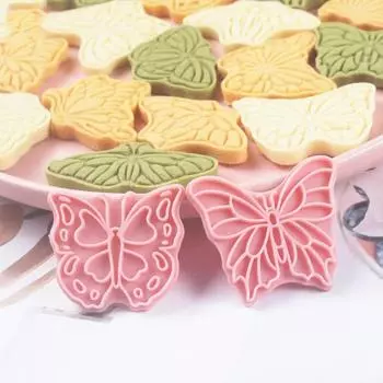Набор форм для печенья «Бабочка», инструмент для выпечки торта «Бабочка», тиснитель для помадки, 3D-форма для штампа, формочки для печенья, инструменты для украшения тортов на вечеринку