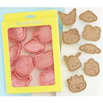 Набор форм для печенья Sanrio Форма для печенья Sanrio Форма для печенья Резка печенья Бисквит DIY Форма для выпечки Форма для печенья Товары Пресс-типа Кухня Дети