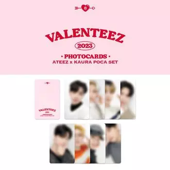 Набор фотокарточек ATEEZ x KAURA VALENTEEZ 2023