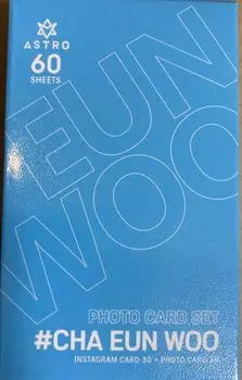 Набор фотокарточек Cha Eunwoo Goods 60p (Ча Ынву 2)