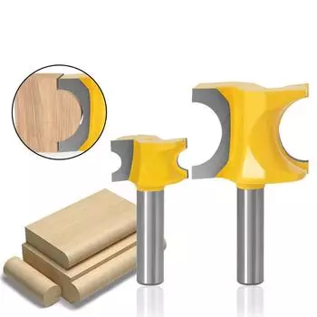 Набор фрез с закругленным носом, 1 шт., C3 с твердосплавным наконечником, хвостовик 8 мм, деревообрабатывающая фреза