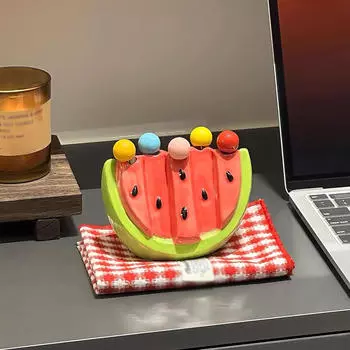 Набор фруктовых вилок из 5 штук .Держатель .с керамической банкой. Многоразовая Креативная Милая Закуска для Аппетита