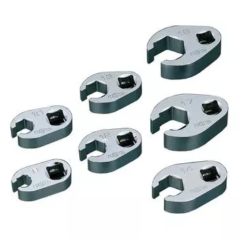 Набор гаечных ключей Kyoto Machinery Tools Nepros Claw Foot NTBNS307 (КТК) серебряный