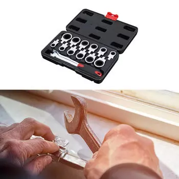 Набор гаечных ключей с храповым механизмом, быстросъемный, прочный, практичный, простой в использовании, регулируемый, многоцелевой, съемный для