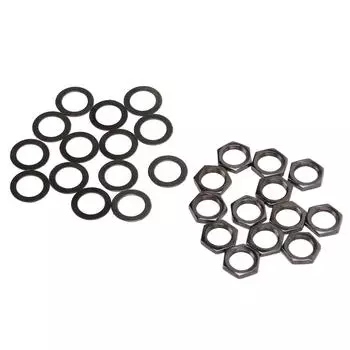 Набор гаек и шайб для инструментов, крепеж для электрогитары, бас-гитары, M9 Female ThreadGun серый
