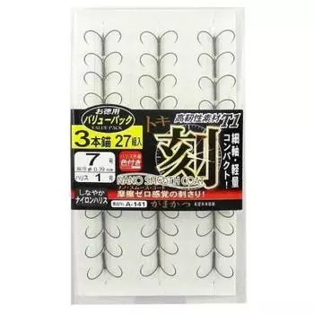 Набор Gamakatsu Value Pack T1 Toki Nano Smooth Coat, 3 шт., якорь A141 7-1.