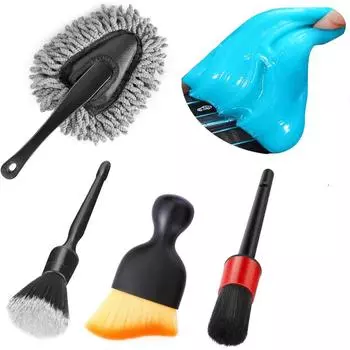 Набор гелей для чистки салона автомобиля Duster Detail Brush, аксессуары для чистки, необходимые принадлежности, инструменты для автомобилей, грузовиков, внедорожников, автофургонов