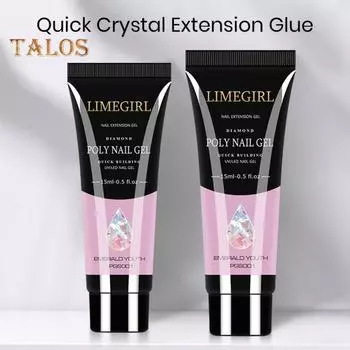 Набор гелевых ногтей, быстросохнущий, сделай сам, легко удаляемый, прочный, 15 мл, набор гель-лаков для наращивания ногтей, принадлежности для ногтей белый