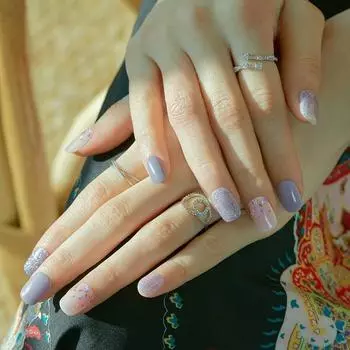 Набор гелевых полосок Ohora для ногтей 30р, послесвечение, 1 комплект