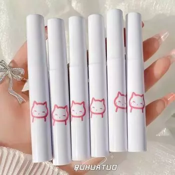 Набор глазури для губ, матовая бархатная помада с антипригарным покрытием, блеск для губ, красный оттенок, глазурь для губ, водостойкая, стойкая косметика для губ